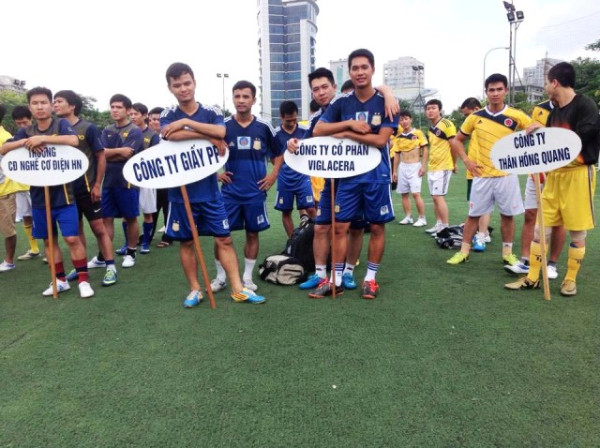 Đội bóng đoàn Thanh niên Viglacera vô địch khối thanh niên CNVC quận Cầu Giấy